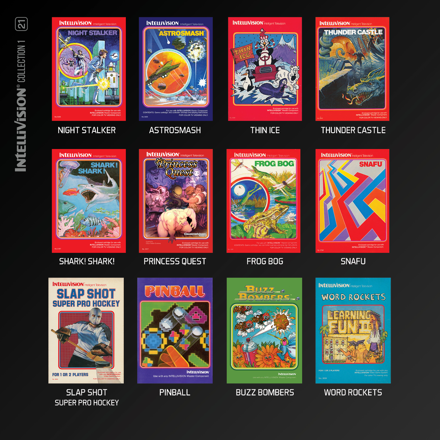 Zestaw gier Evercade Intellivision Kolekcja 1