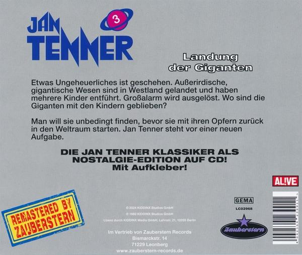 Cover-Art einer CD. Text auf Deutsch, mit dem Titel 'Landung der Giganten'.