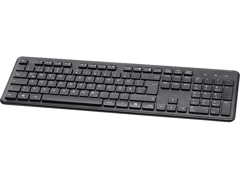 ISY IKE-6000 Tastatur, Kabellos, USB-A 2.4 GHz, qwertz, Schwarz — Foto 2 von 2