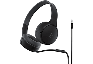 BELKIN Soundform Mini vezetékes fejhallgató gyerekeknek, fekete (AUD004btBK)