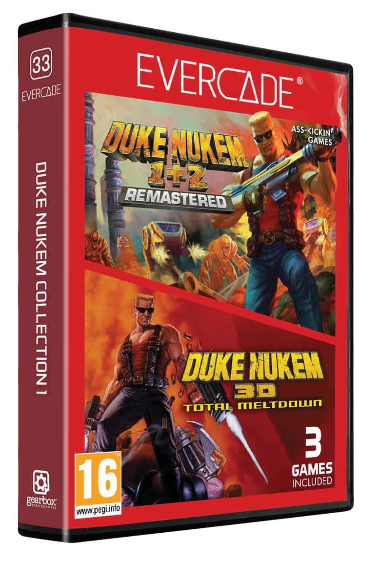 Zestaw gier Evercade Duke Nukem 1 + 2 Remastered / Duke Nukem 3D: Total Meltdown