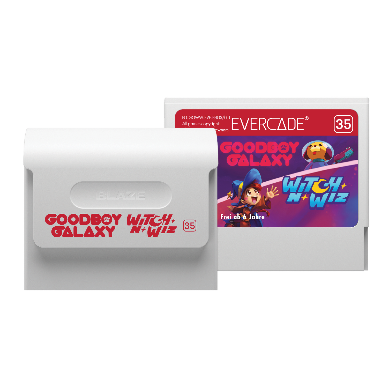 Zestaw gier Evercade Goodboy Galaxy / Witch N’ Wiz