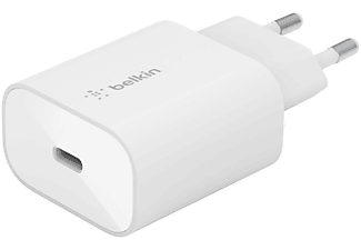 BELKIN Boost Charge PD PPS univerzális hálózati töltő USB-C csatlakozással, 25W, fehér (WCA004vfWH)