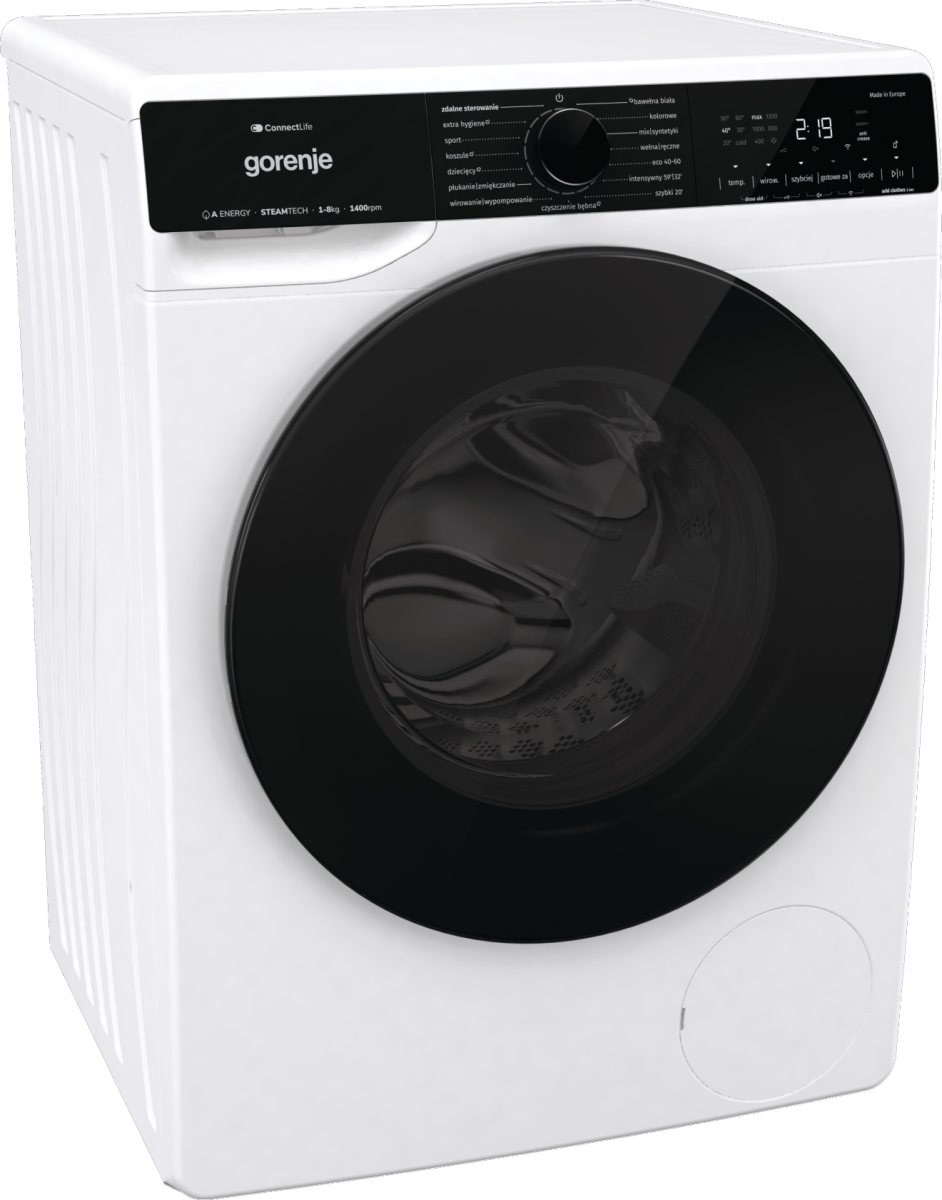 Pralka GORENJE WPNA84ATSWIFI3/PL 8kg 1400 obr. ConnectLife SteamTech AquaStop
