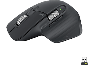 LOGITECH MX Master 3S vezeték nélküli optikai egér, Bluetooth, grafitszürke (910-006559)