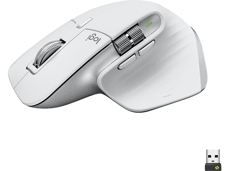 LOGITECH MX Master 3S vezeték nélküli optikai egér, Bluetooth, halványszürke (910-006560)