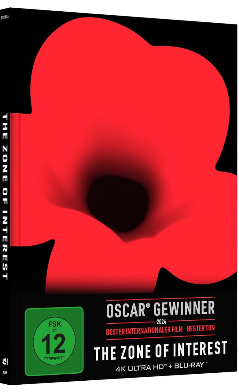 DVD-Hülle mit rotem Blumendesign, Filmtitel und Auszeichnungen.