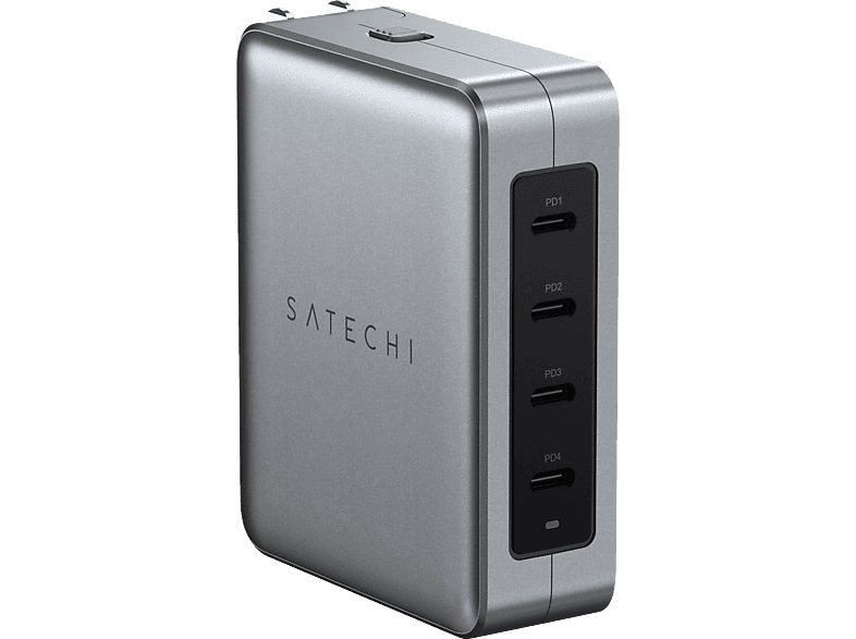 SATECHI 145W USB-C 4-Port GaN Travel Charger, Grau; Ladegerät