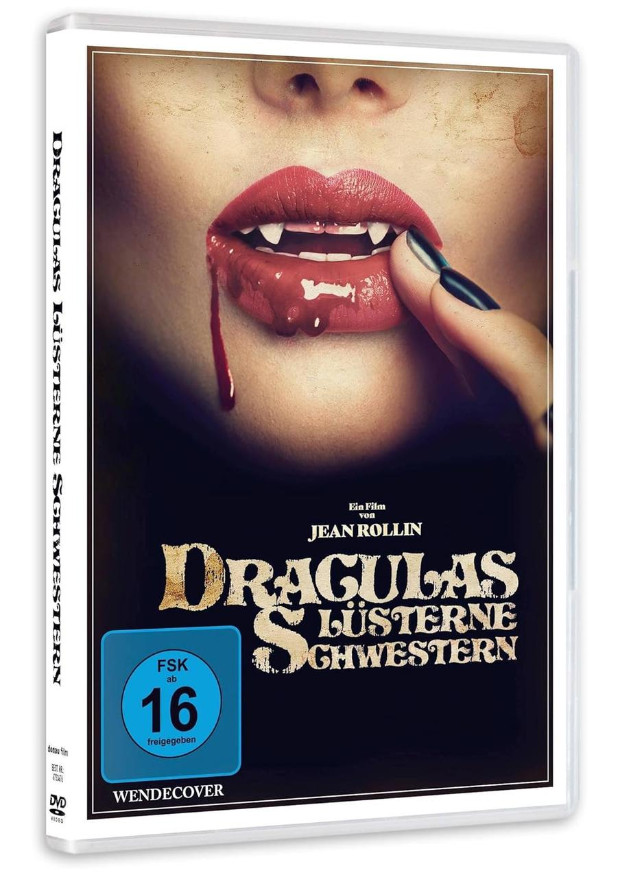 DVD-Hülle mit Filmbild einer Frau mit Vampirzähnen.