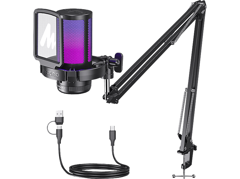 MAONO DGM20S - USB Mikrofon (Schwarz)