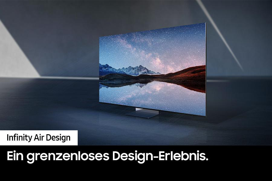 Ein Samsung-Fernseher, der eine sternenklare Nacht zeigt.