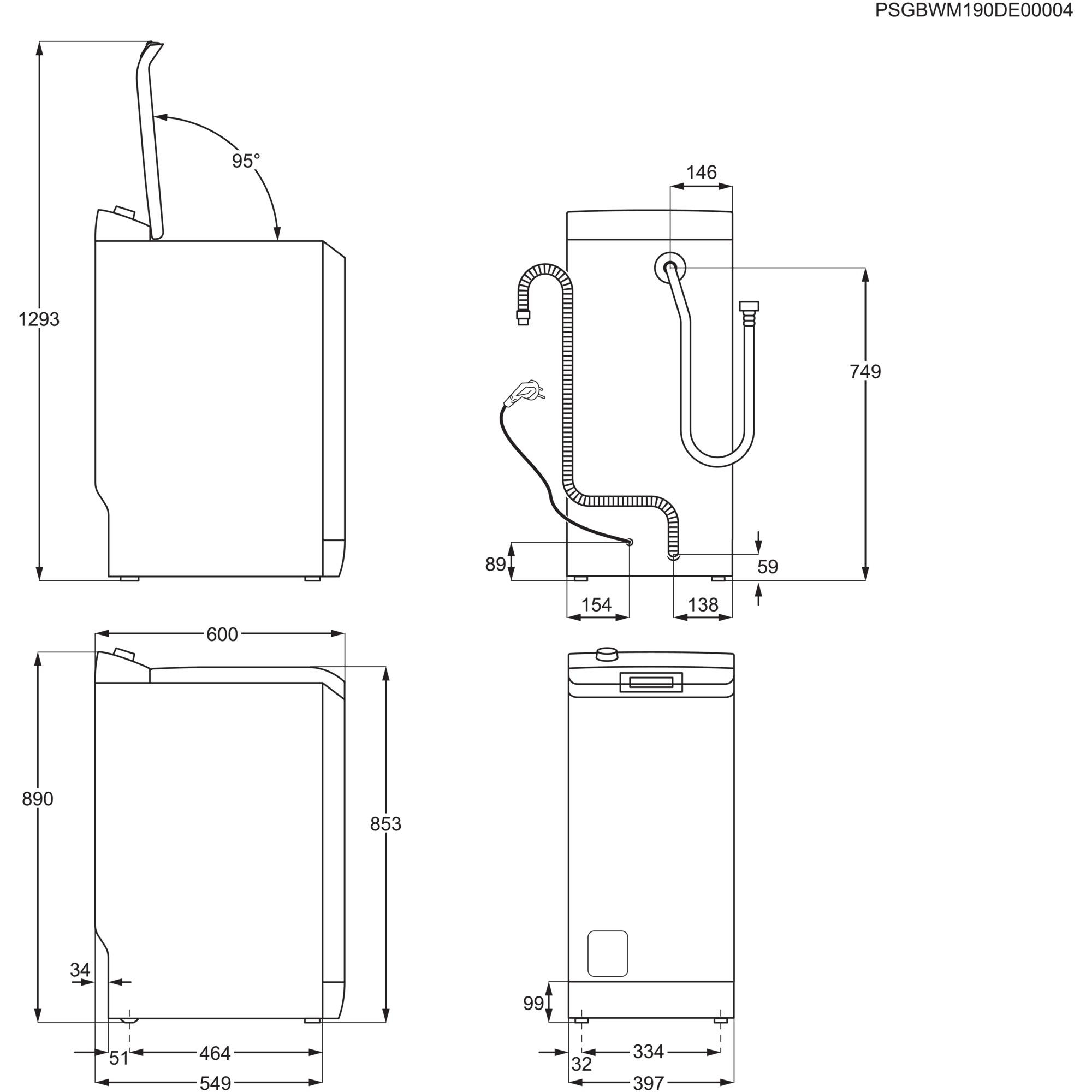 Produktinformationsblatt mit Text, einem QR-Code und schwarzem Hintergrund.