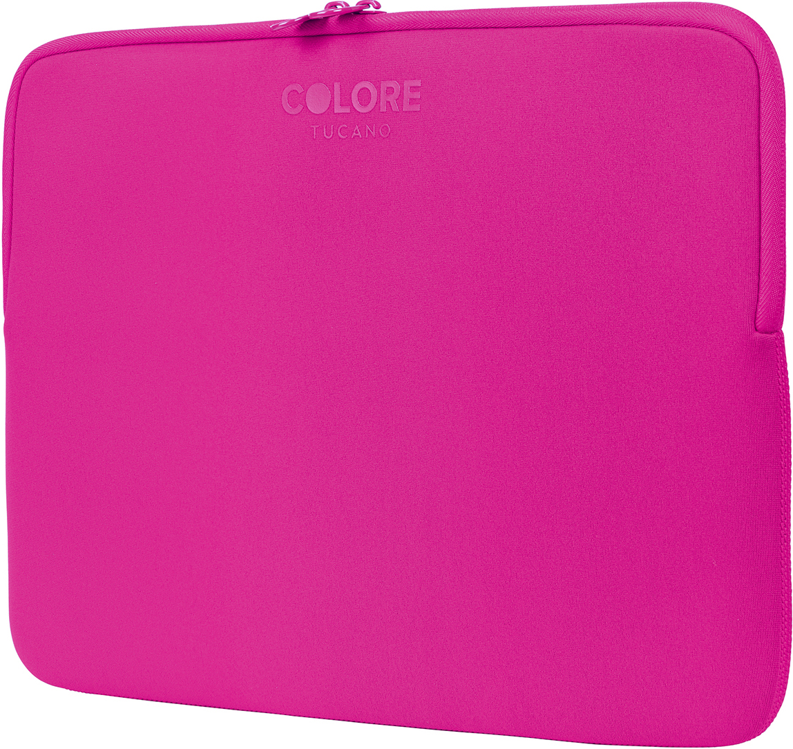 Custodia per laptop rosa con cerniera, marchio: Colore Tucano.
