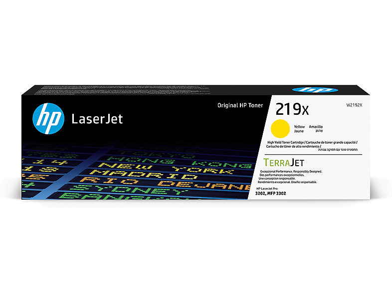 HP 219X Gelb Original LaserJet-Tonerkartusche mit hoher Reichweite