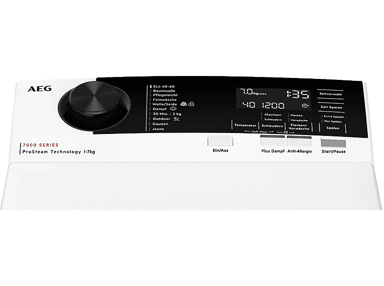 AEG LTR7A71370 Serie 7000 mit ProSteam®-Technologie Waschmaschine (7 kg, 1251 U/Min., A, Ja)