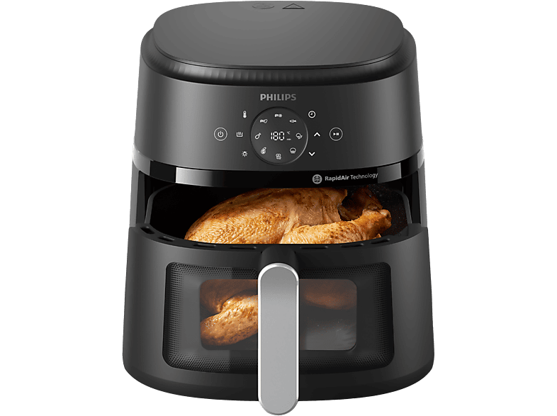 Philips Airfryer 2000-serie - Na231/00 Kijkvenster Rapidair Plus 62 L Tot 5 Personen Hetelucht Frite