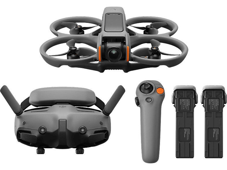 DJI Avata 2 Fly More Combo (Three Batteries) Kameradrohne, Grau