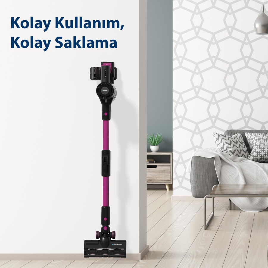 BLAUPUNKT Vacumaster A16 Şarjlı Dikey Süpürge Fuşya Fiyat