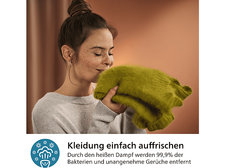 Philips STH7060/80 7000 Series Tragbarer Dampfglätter (1500 Watt, 200 ml Wassertank, Schwarz/Gold) — Foto 5 von 5