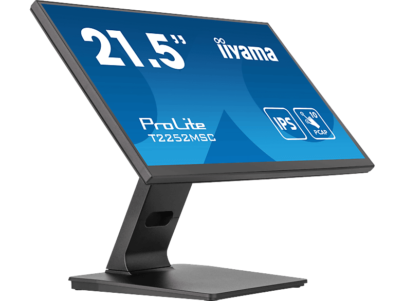 IIYAMA Prolite T2252MSC-B2 21,5 Zoll Touch Monitor for Business, Full-HD, 5 ms Reaktionszeit, 250 cd/m², 60 Hz, Schwarz — Foto 3 von 5