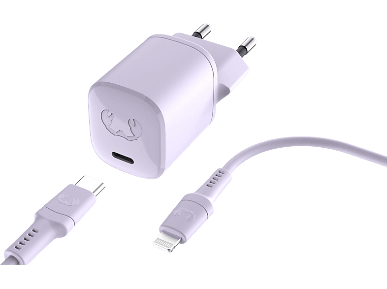 Fresh N Rebel Mini Netadapter Usb-c Pd 20 W Met Apple Lightning Kabel Dream Lilac (2wcl20dl)