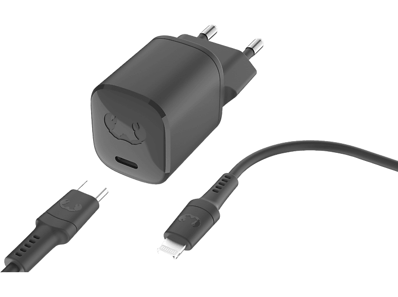 Chargeur Fresh 'n Rebel Mini USB-C PD 20W avec câble Lightning