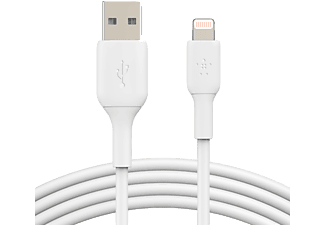 BELKIN Boost Charge lightning-USB-A kábel, 3M, fehér  (CAA001bt3MWH)