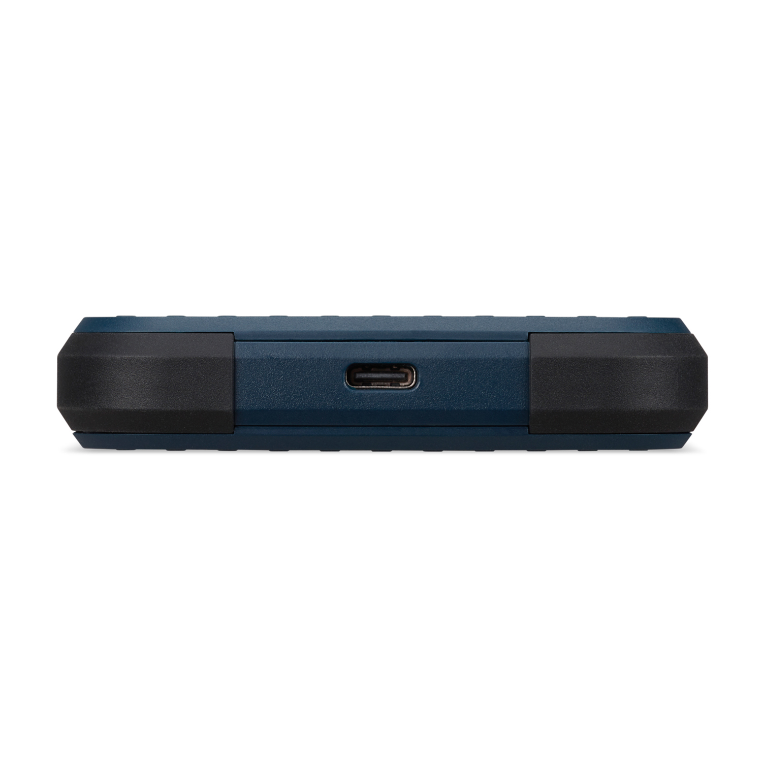 Un dispositivo Acer blu e nero con una porta USB-C sul bordo inferiore.