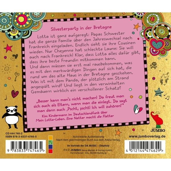 Buchcover mit Panda und Illustrationen, Titel: Silvesterparty in der Bretagne.