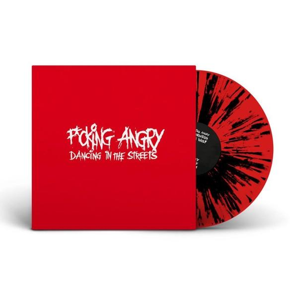 Rotes Vinyl-Albumcover mit weißem Text 'PICKING ANGRY DANCING IN THE STREETS'.