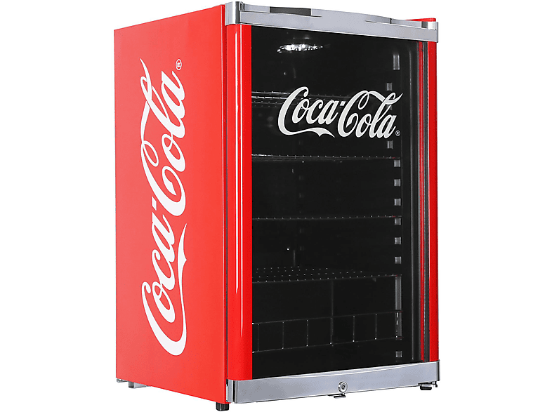 CUBES HC 166 E COCA COLA Getränkekühlschrank (115 l, E, 845 mm hoch}, Rot)