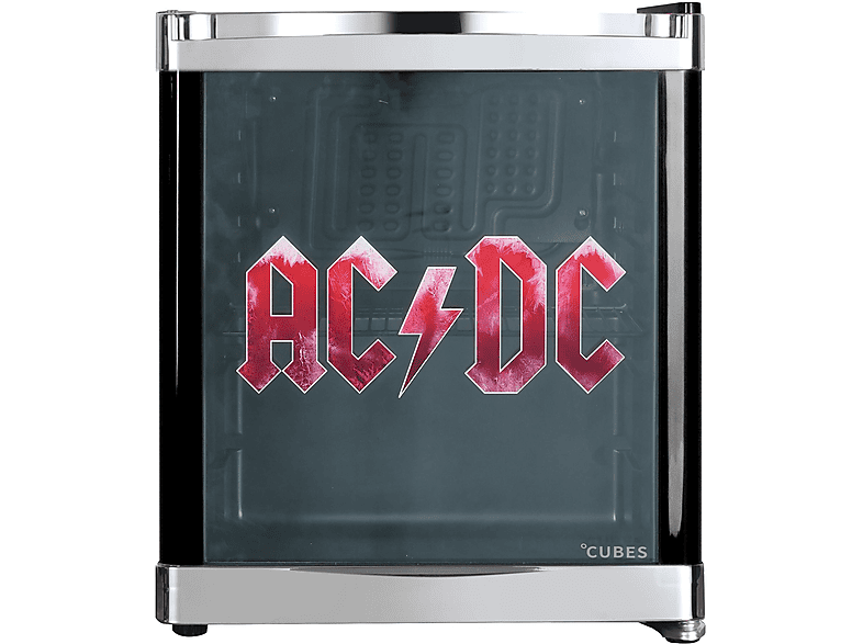 CUBES CC 202 E ACDC Kühlschrank (48 l, E, 510 mm hoch, Schwarz / Rot)