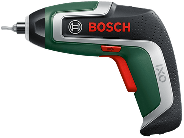 Bosch IXO akkus csavarhúzó. Zöld és fekete, piros gombbal, látható a Bosch logó.