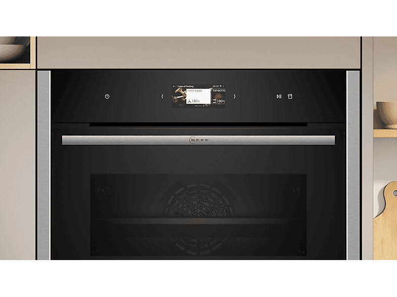 Neff C24FS31N0 N90, Kompakt-Dampfbackofen (47 l, Schwarz, 596 mm breit, A+) — Foto 2 von 5