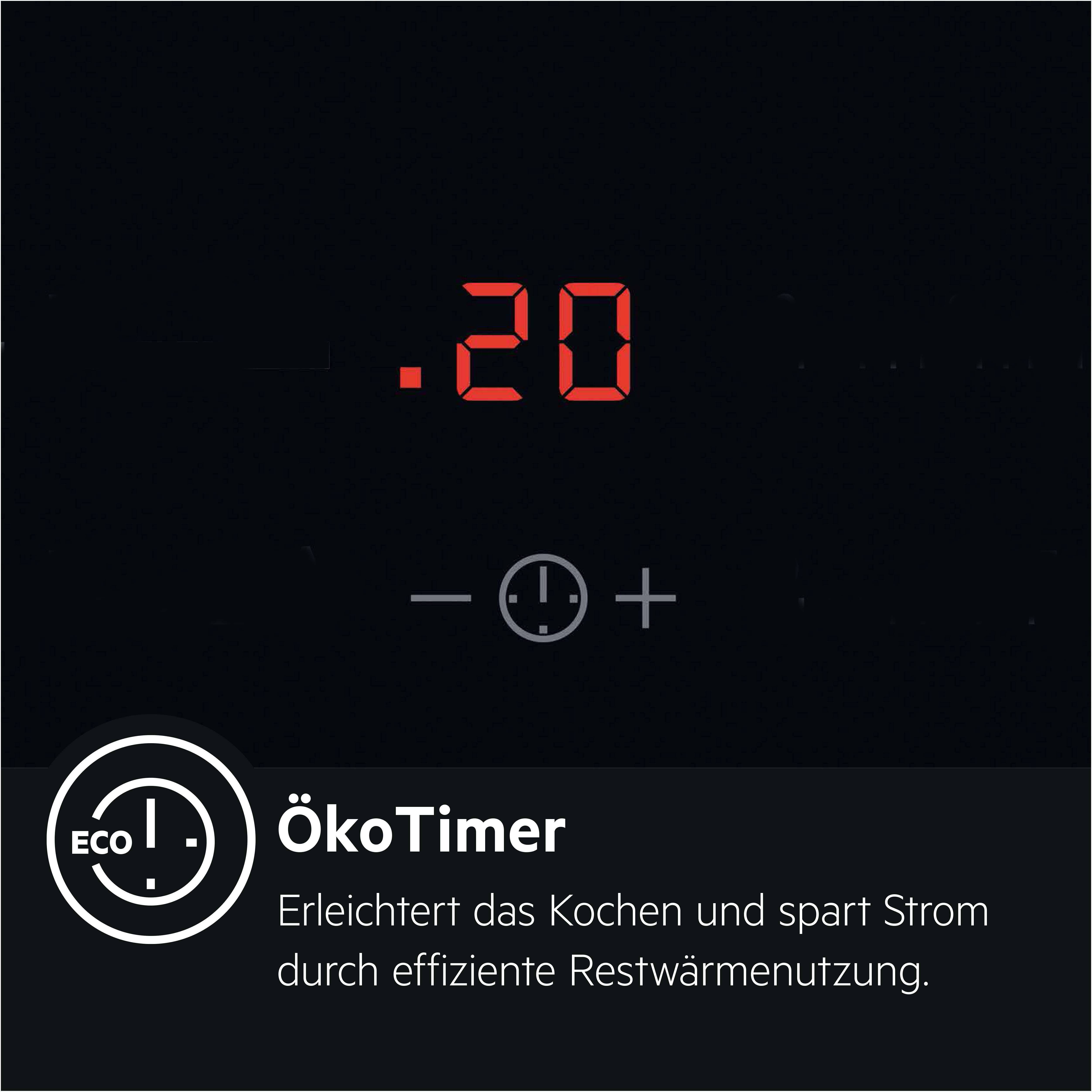Nahaufnahme eines Displays mit roten Zahlen und Knöpfen, mit Text darunter, schwarzer Hintergrund.
