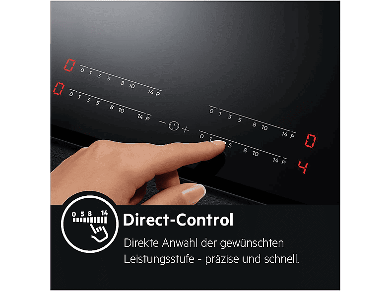 Thumbnail - AEG HKA8578RAD Elektrokochfeld (766 mm breit, 4 Strahlungsbeheizte Kochzonen Kochzonen)