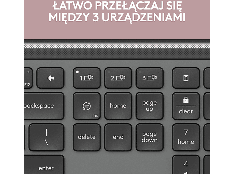 Klawiatura LOGITECH Signature Slim K950 Grafitowy – zdjęcie 2