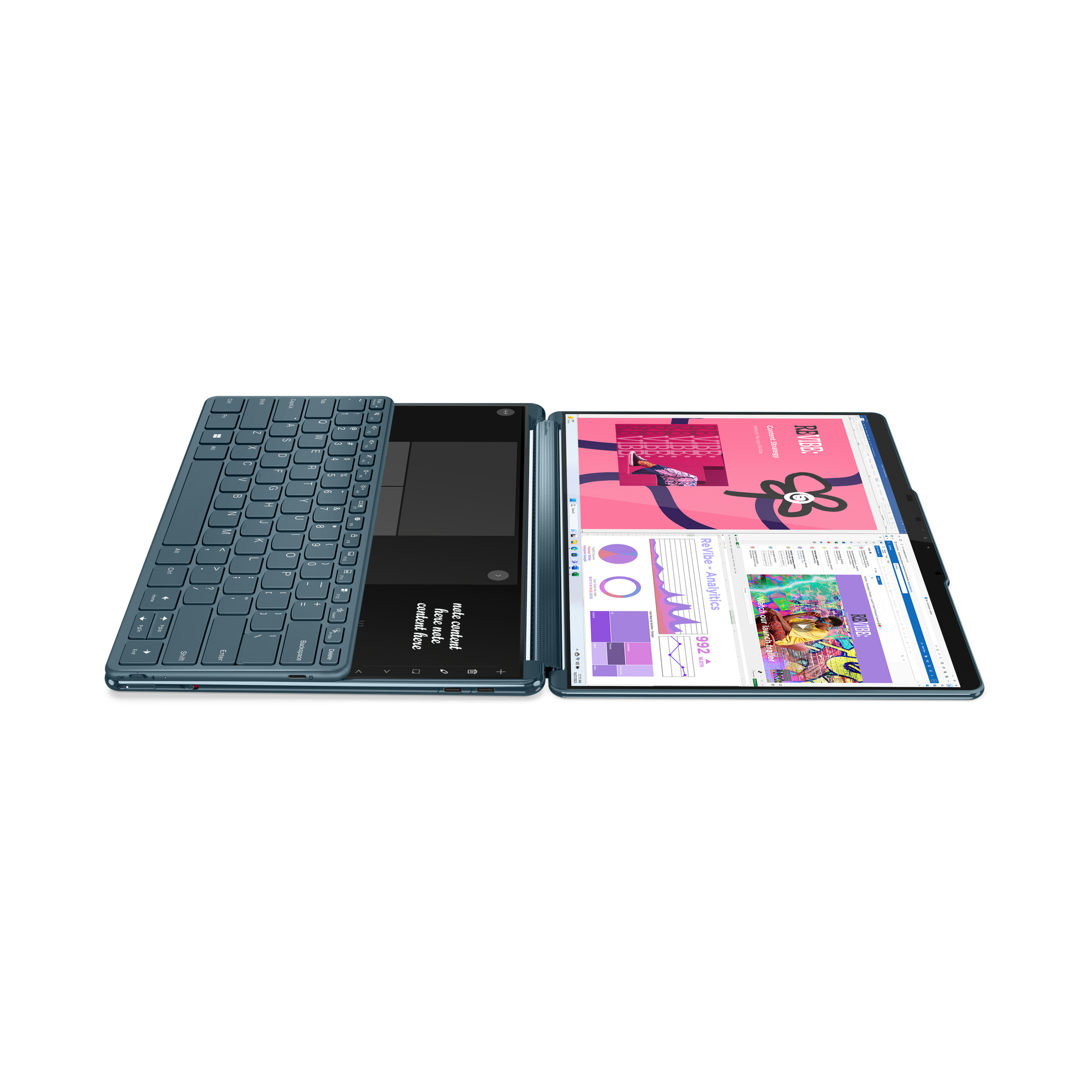 LENOVO Yoga Book 9i, Inkl. Lenovo Digital Pen 3, Bluetooth-Tastatur, Lenovo  600 Bluetooth Silent Mouse und Folio Schutzhlle mit Standfu | 13,6 Zoll -  Intel Core Ultra 7 155U - 16 GB -