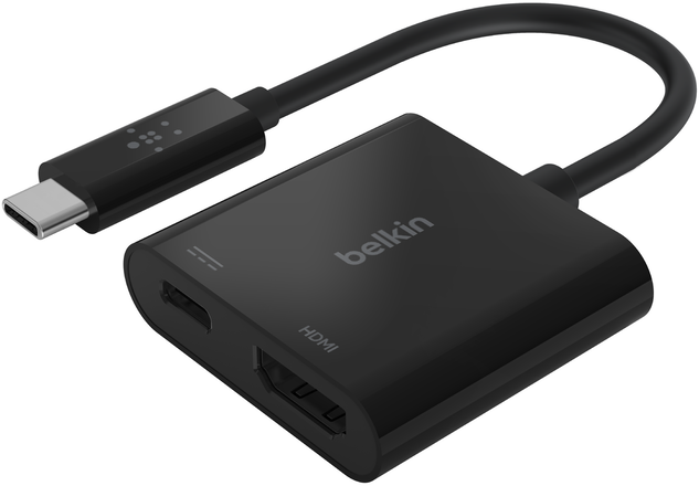 BELKIN USB-C / HDMI átalakító + töltőadapter 60W PD, fekete (AVC002btBK)
