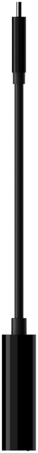 Fekete USB-C-USB adapter.