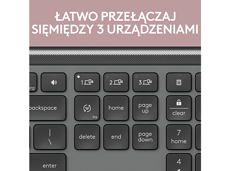 Zestaw LOGITECH Signature Slim Combo MK950 Grafitowy – zdjęcie 3