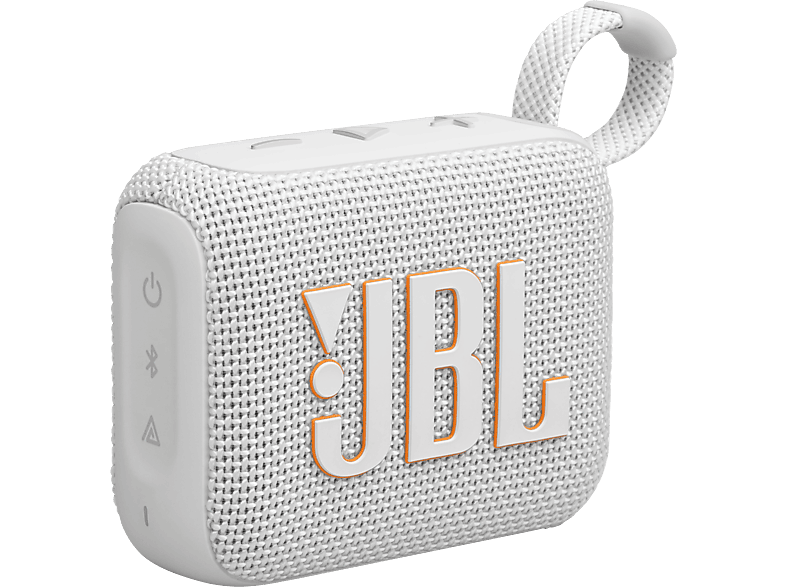 Altavoz inalámbrico - JBL Go 4, 4.2 W, Bluetooth, 7h autonomía, Resistente al polvo y agua IP67, Blanco