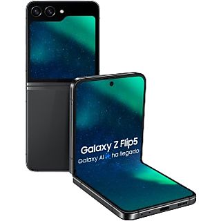 Móvil - Samsung Galaxy Z Flip 5 5G, Gris Grafito, 256GB, 8GB RAM, con IA, 6,7" FHD+, Plegable, Qualcomm Snapdragon, 3700 mAh, Android 13