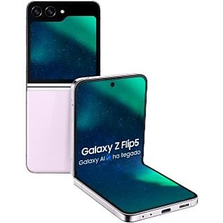 Móvil - Samsung Galaxy Z Flip 5 5G, Lavanda, 512GB, 8GB RAM, con IA, 6,7" FHD+, Plegable, Qualcomm Snapdragon, 3700 mAh, Android 13