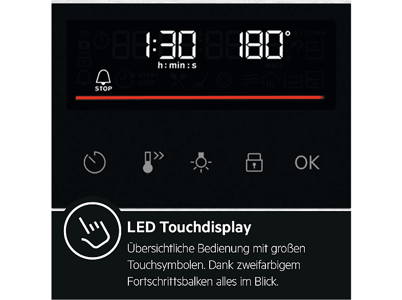 AEG BPE53516AB, Backofen (Einbaugerät, 65 l, 594 mm breit), Serie 6000