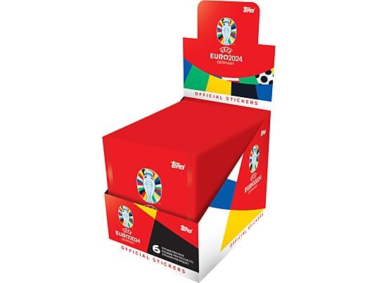 TOPPS UEFA EURO 2024 6-STICKER PACK - Autocollants à collectionner (Multicolore)