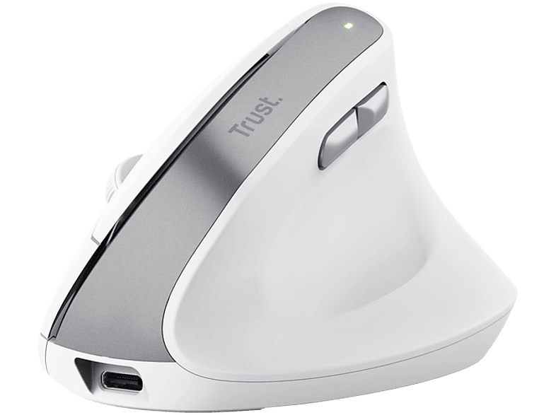 REACONDICIONADO Seminuevo Muy bueno Ratón inalámbrico - Trust Bayo II, Inalámbrico, 2400 ppp, Ergonómico, Blanco
