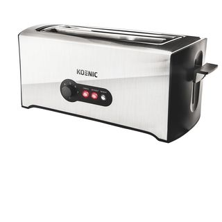KOENIC KTO 4331 M Toaster Silber/Schwarz (1600 Watt, Schlitze: 2)