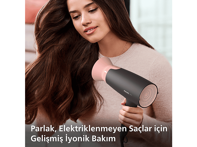 PHILIPS BHD350/10 Gelişmiş İyonik Bakım, 6 Isı ve Hız Ayarı, 2100W Saç Kurutma Makinesi_4