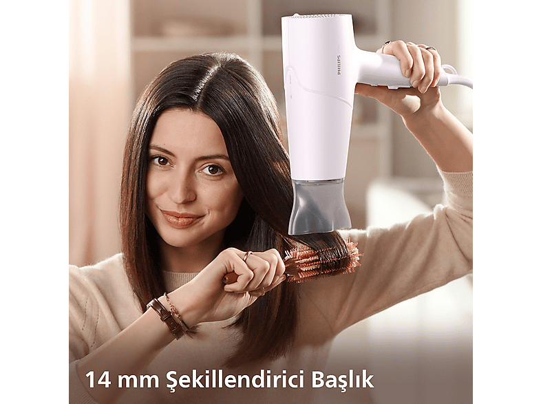 PHILIPS BHD500/10 İyonik Bakım, 3 Isı ve 2 Hız Ayarı, 2100W Saç Kurutma Makinesi_2